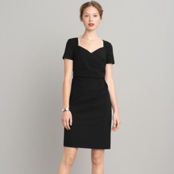 Banana Republic Dresses & Skirts - Banana Republic Black Stretch Wool Pleated Sheath Dress 6